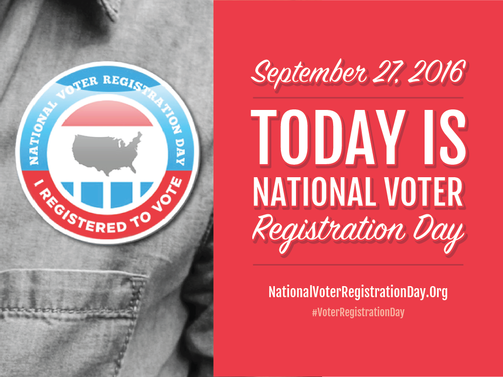 Its National Voter Registration Day